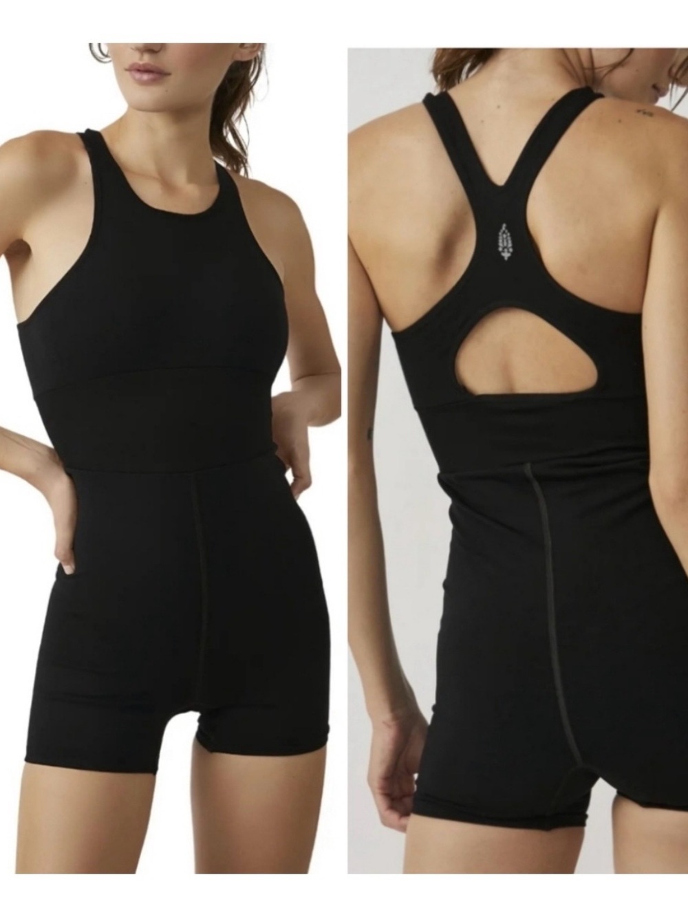 FP Movement Free People Every Single Time Runsie Black Size XS/S one piece